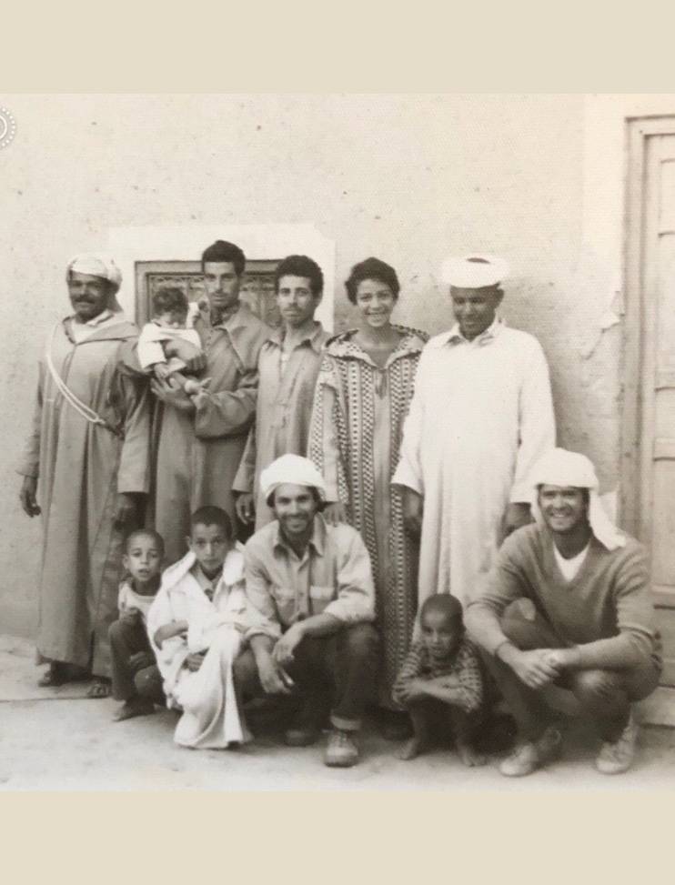 Trip (far right) in southern Morocco (’81) as Peace Corps Volunteer.